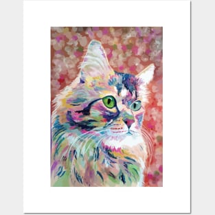 Cat Painting Posters and Art